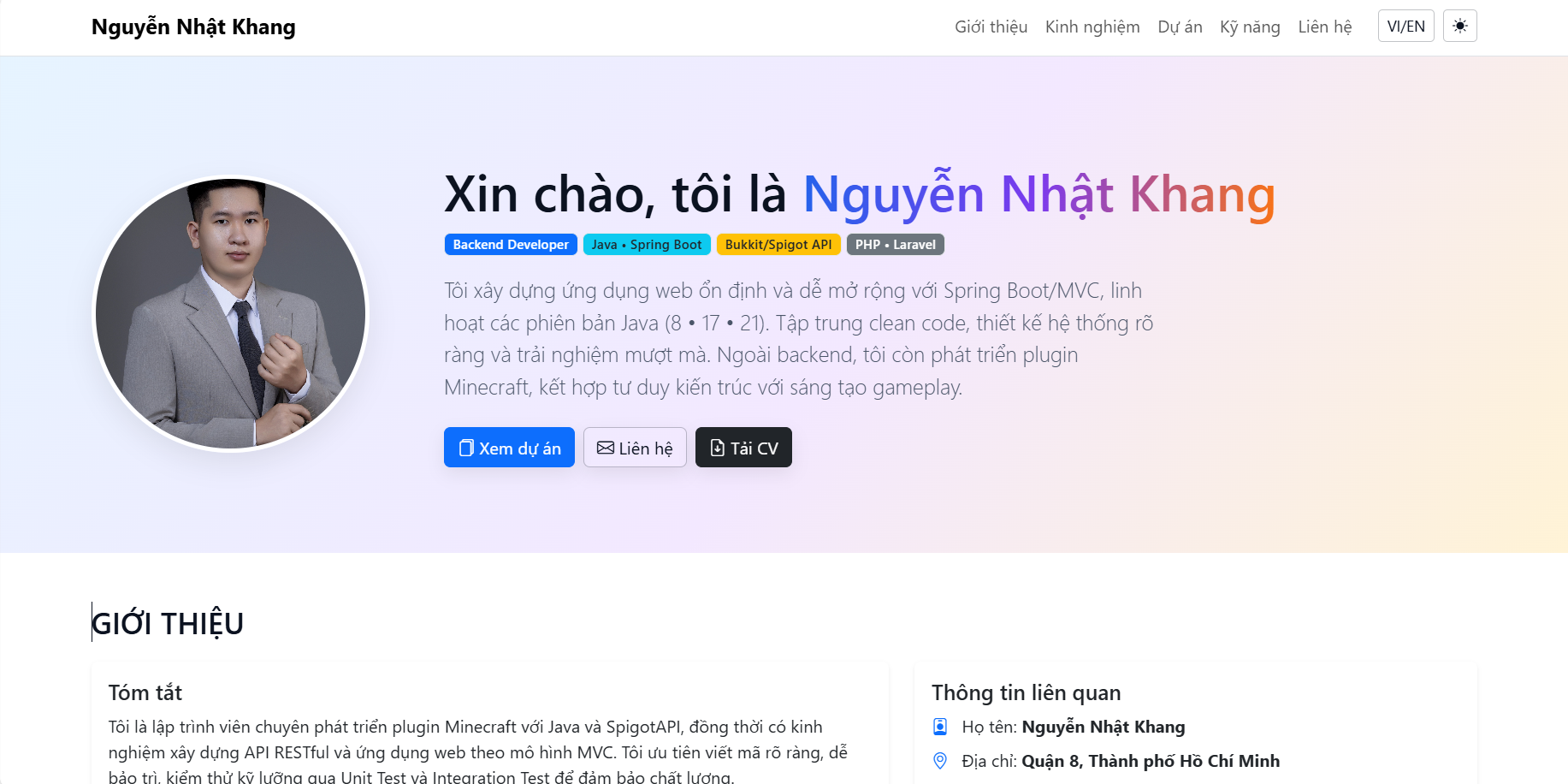 Hình ảnh dự án